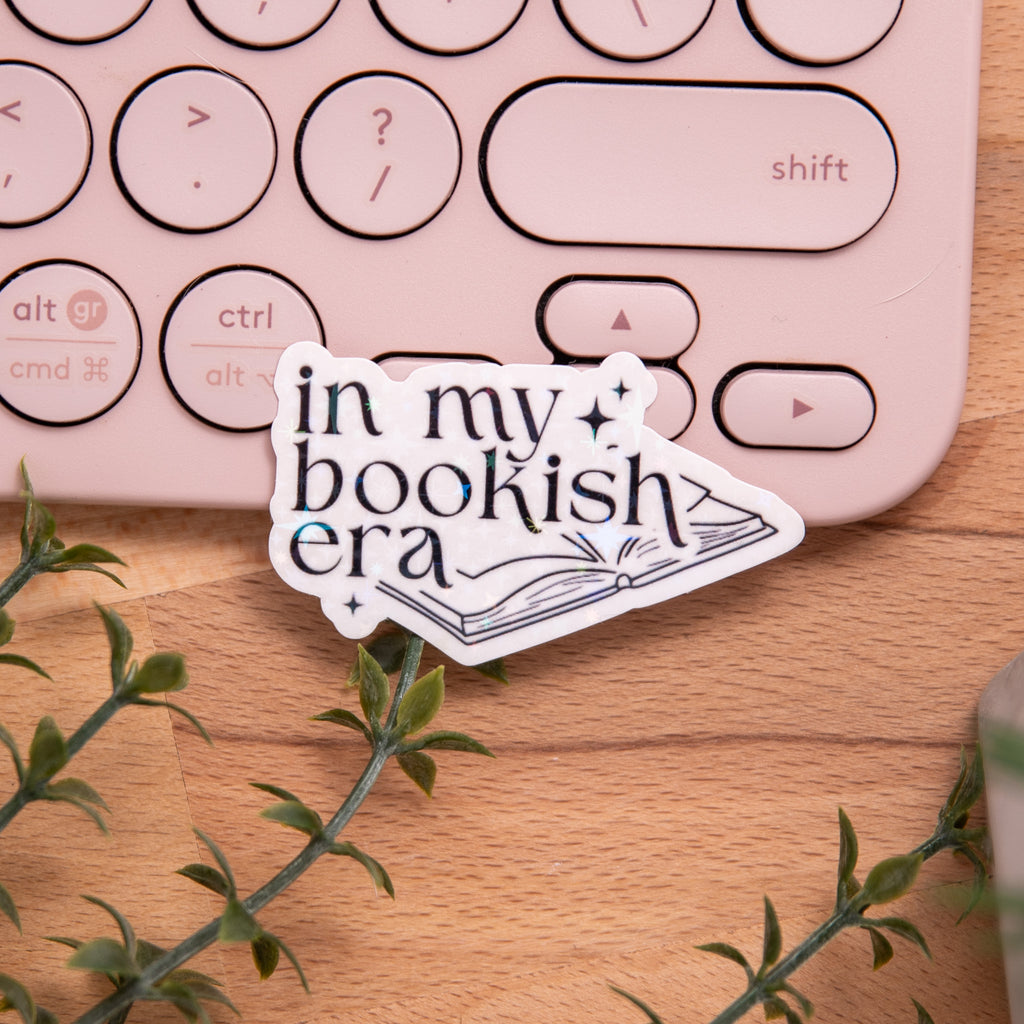 Холограмен стикер "In My Bookish Era" Lunar Studio